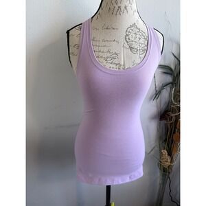 Lululemon Ebb to Street Tank Top Lavender Purple Racerback Shelf Bra Size 4